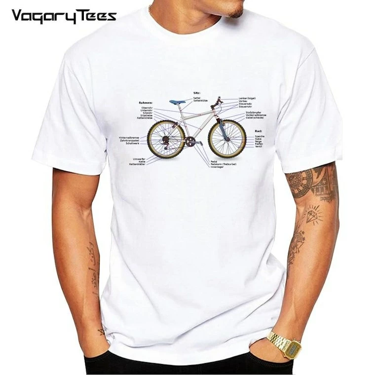 The Triathlete Store Deutsches Fahrrad Diagramm Herren T-Shirt | Bike T-Shirts 3 The Triathlete Store Deutsches Fahrrad Diagramm Herren T-Shirt | Bike T-Shirts