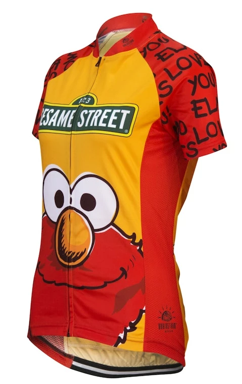 Brainstorm Gear Sesame Street Women's Elmo Cycling Jersey | Short Sleeve 11 Brainstorm Gear Sesame Street Women's Elmo Cycling Jersey | Short Sleeve - Image 9