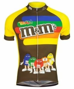 The Triathlete Store Men's Team M&M's Striped Cycling Jersey | Short Sleeve