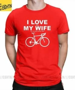 The Triathlete Store I LOVE MY WIFE When MY WIFE Lets Me Buy Another Bike Men's T-Shirt | Bike T-Shirts -New Triathlete Store 1WDAJS781XeLzbv1a4gE4no8