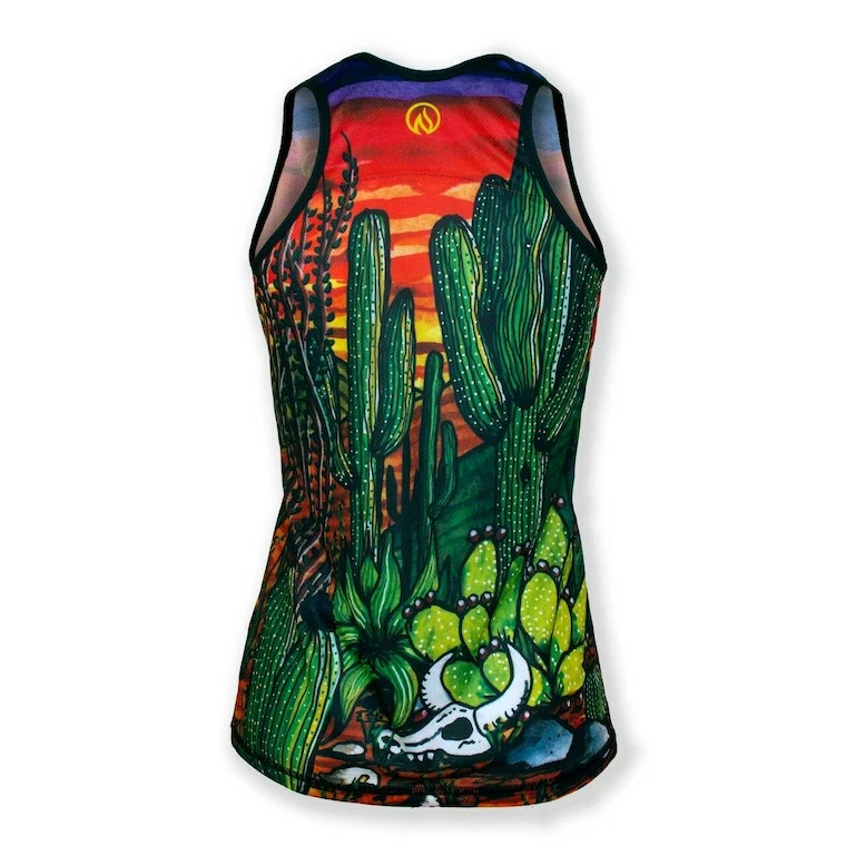 INKnBURN Women's Desert Sunset Singlet (XL) | Bike Tanks 4 INKnBURN Women's Desert Sunset Singlet (XL) | Bike Tanks - Image 2