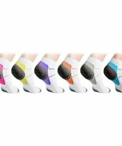 The Triathlete Store Unisex Ankle Compression Socks Assorted Colors - 6 Pairs | Short Socks -New Triathlete Store 2mvsYnUk7dwu nx0aBaKpwexE