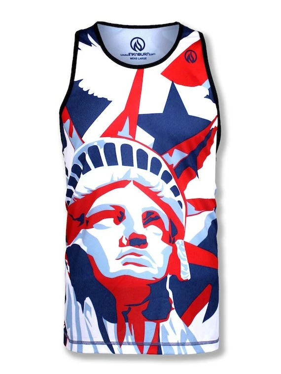 INKnBURN Men's Liberty & Justice Singlet (2XL) 2019 | Sleeveless 3 INKnBURN Men's Liberty & Justice Singlet (2XL) 2019 | Sleeveless