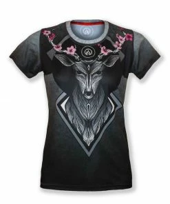 INKnBURN Women's Deer Tech Shirt (XS, S, M, L, XL, 2XL) | Bike T-Shirts