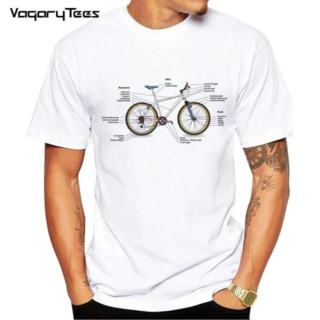 The Triathlete Store Deutsches Fahrrad Diagramm Herren T-Shirt | Bike T-Shirts 4 The Triathlete Store Deutsches Fahrrad Diagramm Herren T-Shirt | Bike T-Shirts - Image 2