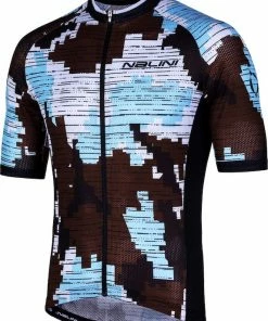 Nalini CROSS 2.0 MTB Men's Short Sleeve Cycling Jersey (Brown/Blue) 2019