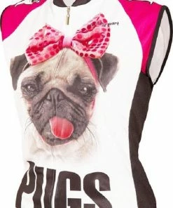 It's In My Heart Pugs Women's Sleeveless Cycling Jersey