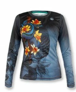 INKnBURN Women's Staff And Serpent Long Sleeve Tech Shirt (S, M)