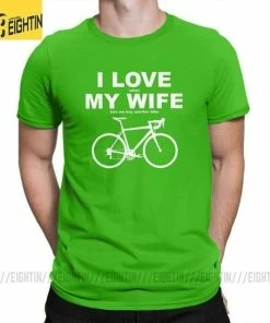 The Triathlete Store I LOVE MY WIFE When MY WIFE Lets Me Buy Another Bike Men's T-Shirt | Bike T-Shirts -New Triathlete Store 7KYyIu4GT53MTAZlvug6tBo Q