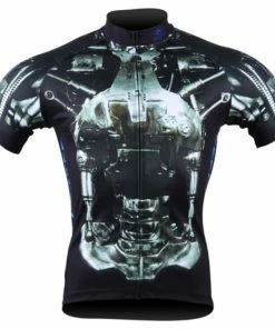 Brainstorm Gear Men's Terminator Unstoppable Exoskeleton Cycling Jersey | Short Sleeve