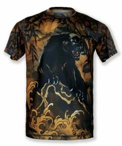 INKnBURN Men's Black Panther Tech Shirt (S, M, L, XL) | Short Sleeve