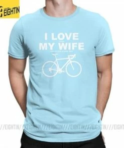 The Triathlete Store I LOVE MY WIFE When MY WIFE Lets Me Buy Another Bike Men's T-Shirt | Bike T-Shirts -New Triathlete Store BvSuZQuRxJLTeHDavNj8 kPeA