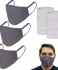 The Triathlete Store Cotton Reusable Face Masks - 3 Masks With 10 Filters | Bandanas -New Triathlete Store CQb8Z14Gm1DkngT0lUfxU6EEE