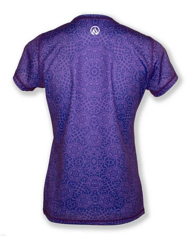 INKnBURN Women's Violet Mandala Tech Shirt, X-Small | Short Sleeve 4 INKnBURN Women's Violet Mandala Tech Shirt, X-Small | Short Sleeve - Image 2