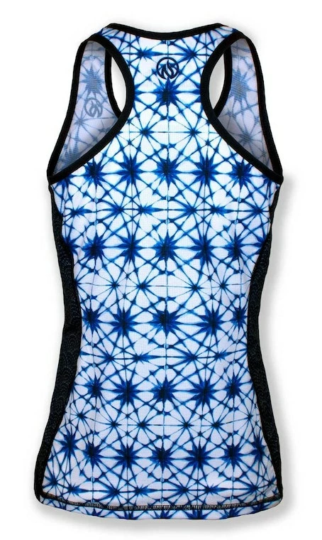 INKnBURN Women's Shibori Racerback Tank Top, X-Small | Sleeveless 6 INKnBURN Women's Shibori Racerback Tank Top, X-Small | Sleeveless - Image 4