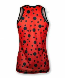 INKnBURN Women's Ladybug Singlet (M, L) | Sleeveless -New Triathlete Store H4dBz8 shqiP J1S10r2j3GqU