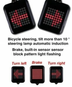 The Triathlete Store USB Rechargeable Bike Tail Light Smart Bicycle Turn Signal Lights -New Triathlete Store IbXX7AKGjUADuqXxzDaTrbp0o