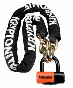 Kryptonite New York Chain 1217 Bicycle Lock With Evolution Series-4 14mm Disc Bike Lock | Chain Locks