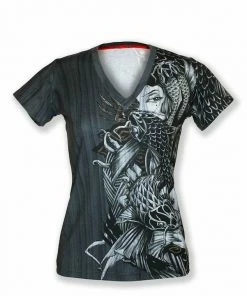 INKnBURN Women's Lust - Cloud Soft V-Neck Shirt (L) | Short Sleeve