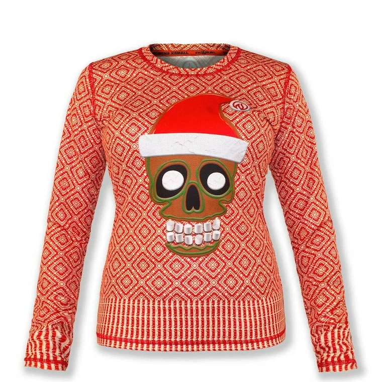 INKnBURN Women's Run Or Die™ Holiday Sweater Tech Shirt (XS, 2XL) | Long Sleeve 3 INKnBURN Women's Run Or Die™ Holiday Sweater Tech Shirt (XS, 2XL) | Long Sleeve