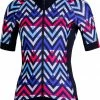 Nalini RAFFINATA 2.0 Women's Short Sleeve Cycling Jersey Blue/Black/Fuschia 2019