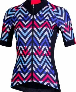 Nalini RAFFINATA 2.0 Women's Short Sleeve Cycling Jersey Blue/Black/Fuschia 2019
