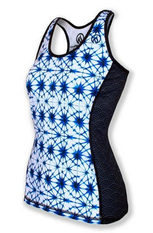 INKnBURN Women's Shibori Racerback Tank Top, X-Small | Sleeveless 3 INKnBURN Women's Shibori Racerback Tank Top, X-Small | Sleeveless