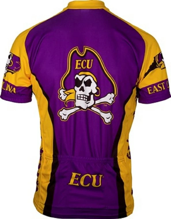 NCAA Men's Adrenaline Promotions East Carolina University Pirates Road Cycling Jersey | Short Sleeve 4 NCAA Men's Adrenaline Promotions East Carolina University Pirates Road Cycling Jersey | Short Sleeve - Image 2