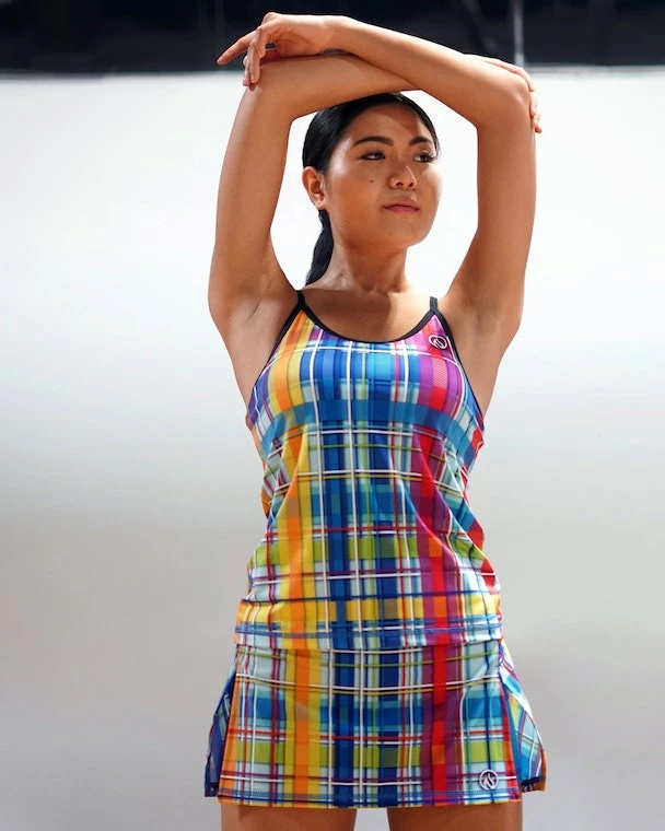 INKnBURN Women's Rainbow Plaid Camisole (XS) 2019 | Sleeveless 3 INKnBURN Women's Rainbow Plaid Camisole (XS) 2019 | Sleeveless