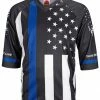 World Jerseys Thin Blue Line Men's 3/4 Sleeve Mountain Bike Jersey 2019 | Short Sleeve