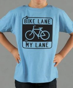 The Triathlete Store The Bike Lane Is My Lane Kid's T-Shirt | Bike T-Shirts