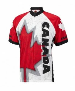 World Jerseys Canada Maple Leaf Men's Cycling Jersey | Short Sleeve