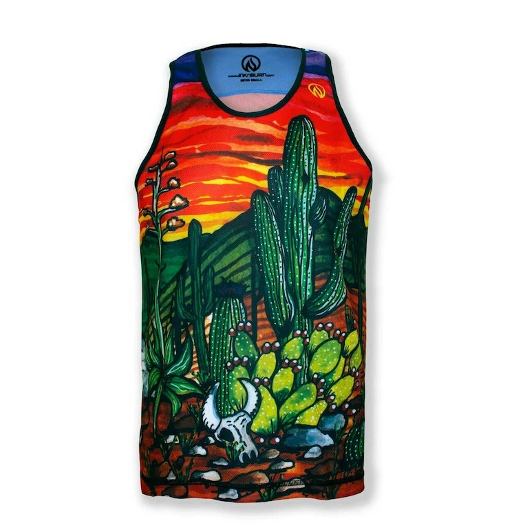 INKnBURN Men's Desert Sunset Singlet (L, XL, 2XL) | Sleeveless 3 INKnBURN Men's Desert Sunset Singlet (L, XL, 2XL) | Sleeveless