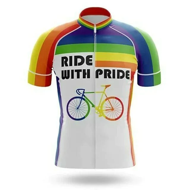 It's In My Heart Ride With Pride Men's Cycling Jersey (2022) | Short Sleeve 3 It's In My Heart Ride With Pride Men's Cycling Jersey (2022) | Short Sleeve