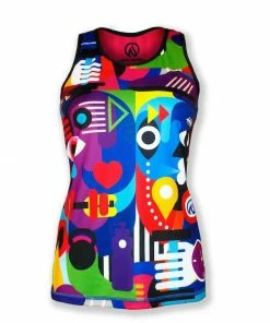 INKnBURN Women's Pablo Picasso Singlet (M) | Sleeveless -New Triathlete Store VWYZYZLcVVN8twrEJzgYKKJ48