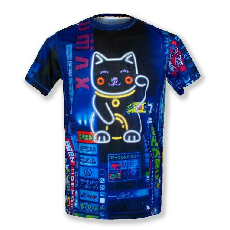 INKnBURN Men's Lucky Cat Tech Shirt (M, 2XL) | Short Sleeve 3 INKnBURN Men's Lucky Cat Tech Shirt (M, 2XL) | Short Sleeve