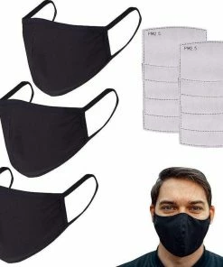 The Triathlete Store Cotton Reusable Face Masks - 3 Masks With 10 Filters | Bandanas -New Triathlete Store Wjn9gUXN8fG4CfNj6WIAkCAtE