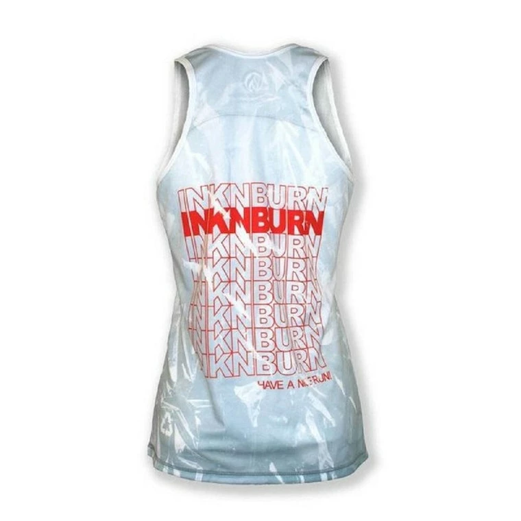 INKnBURN Women's Plastic Bag Singlet (M, L, XL) | Bike Tanks 4 INKnBURN Women's Plastic Bag Singlet (M, L, XL) | Bike Tanks - Image 2