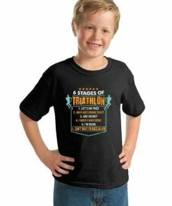 The Triathlete Store 6 Stages Of Triathlon Men's T-Shirt | Short Sleeve -New Triathlete Store XSTvozAuYbzO1vca4GOrd9dI4