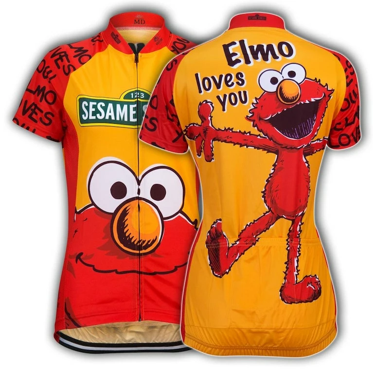 Brainstorm Gear Sesame Street Women's Elmo Cycling Jersey | Short Sleeve 3 Brainstorm Gear Sesame Street Women's Elmo Cycling Jersey | Short Sleeve