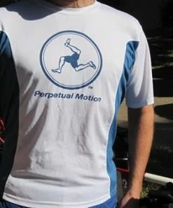 The Triathlete Store Men's Technical Perpetual Motion T-Shirt, Blue | Bike T-Shirts