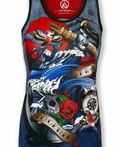 INKnBURN Women's Anchor Singlet (S, M) | Sleeveless