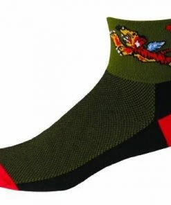 Save Our Soles SOS Flying Tigers Nose Art Socks | Short Socks