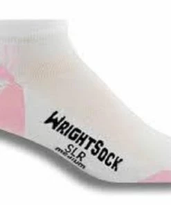 Wrightsock Velocity Lo Socks (White / Pink) 2019 | Ankle Socks