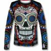 INKnBURN Men's Calavera Pullover With Thumbholes (S, M, XL) | Long Sleeve