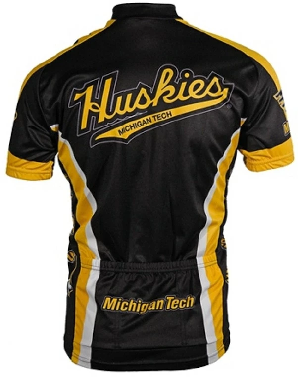 NCAA Men's Adrenaline Promotions Michigan Tech Huskies Road Cycling Jersey | Short Sleeve 4 NCAA Men's Adrenaline Promotions Michigan Tech Huskies Road Cycling Jersey | Short Sleeve - Image 2