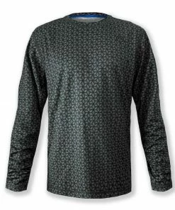 INKnBURN Men's Woven Carbon Fiber Long Sleeve Tech Shirt (S, M)