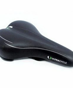 Ultracycle Junior Bicycle Saddle 250, Black 250 Mm X 155 Mm | Seats & Saddles