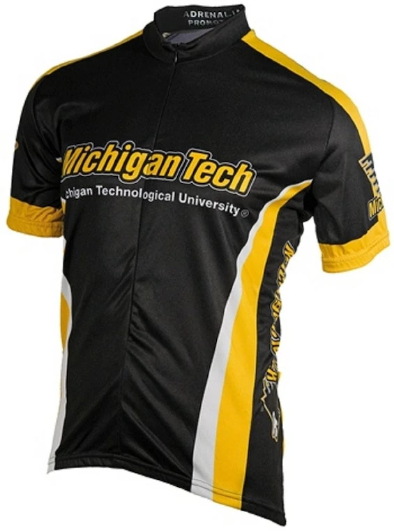 NCAA Men's Adrenaline Promotions Michigan Tech Huskies Road Cycling Jersey | Short Sleeve 3 NCAA Men's Adrenaline Promotions Michigan Tech Huskies Road Cycling Jersey | Short Sleeve