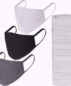 The Triathlete Store Cotton Reusable Face Masks - 3 Masks With 10 Filters | Bandanas -New Triathlete Store jHvOrP3C3LLQdTamMKO20jMcE